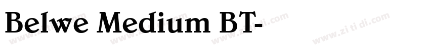 Belwe Medium BT字体转换